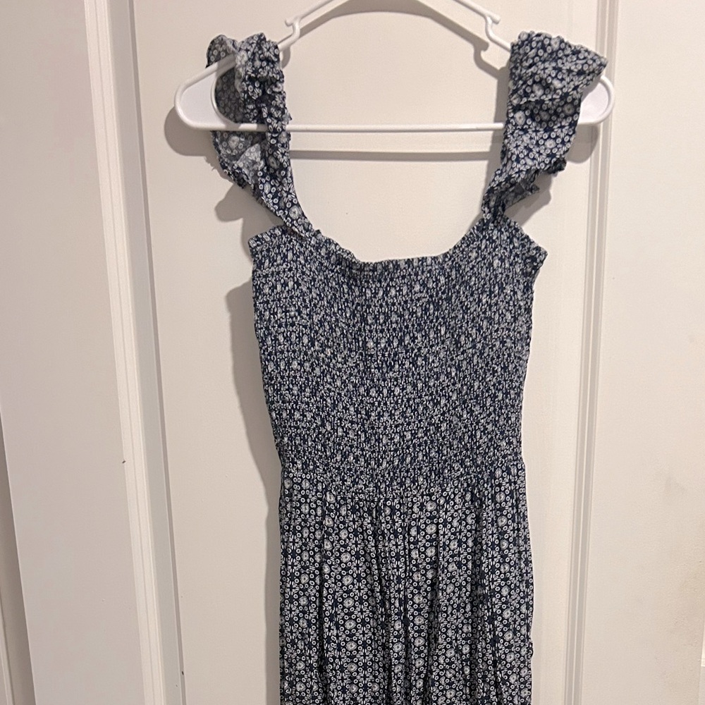 Lulus Boho Floral Pattern Off The Shoulder Maxi Dress